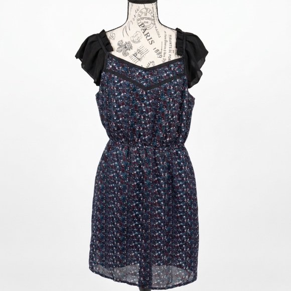 Charlotte Ronson Dresses & Skirts - ❤️ Ronson Charlotte Ronson Floral Chiffon Mini Dress - Size M - Cottagecore